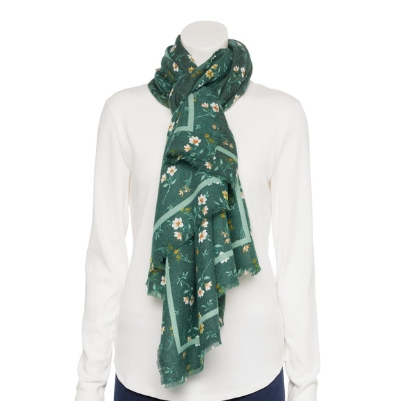 Nine West Accessories - Nine West Scatter Floral Softy wrap
